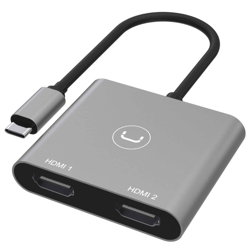 Hub USB-C a Dual HDMI 4K UNNO TEKNO