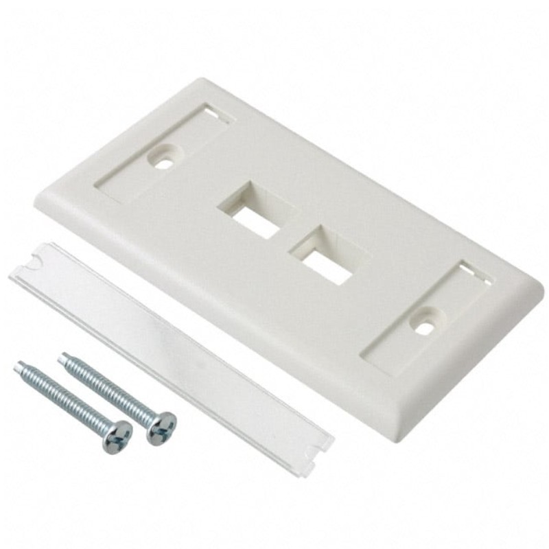 PLACA FRONTAL NK 2 PUERTOS BLANCO