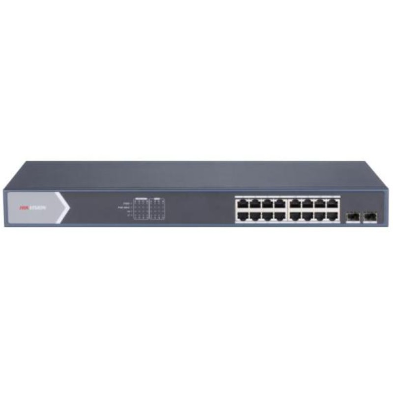Switch Hikvision DS-3E1518P-SI 16 Puertos Gigabit POE Administrable L2 2 SFP