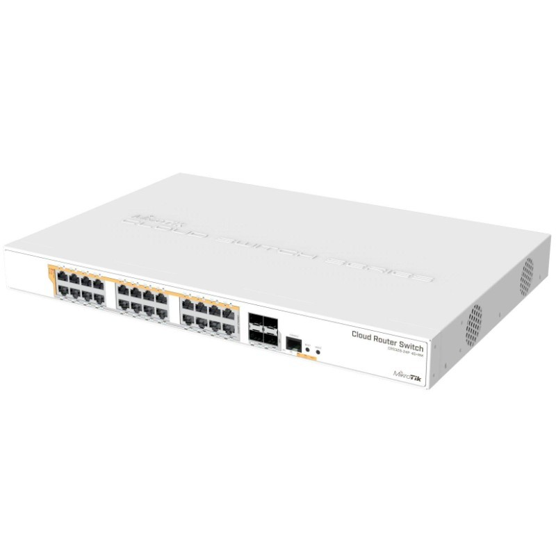 Cloud Router Switch MikroTik de 24 Gigabit con 4 SFP+ y PoE 500 W