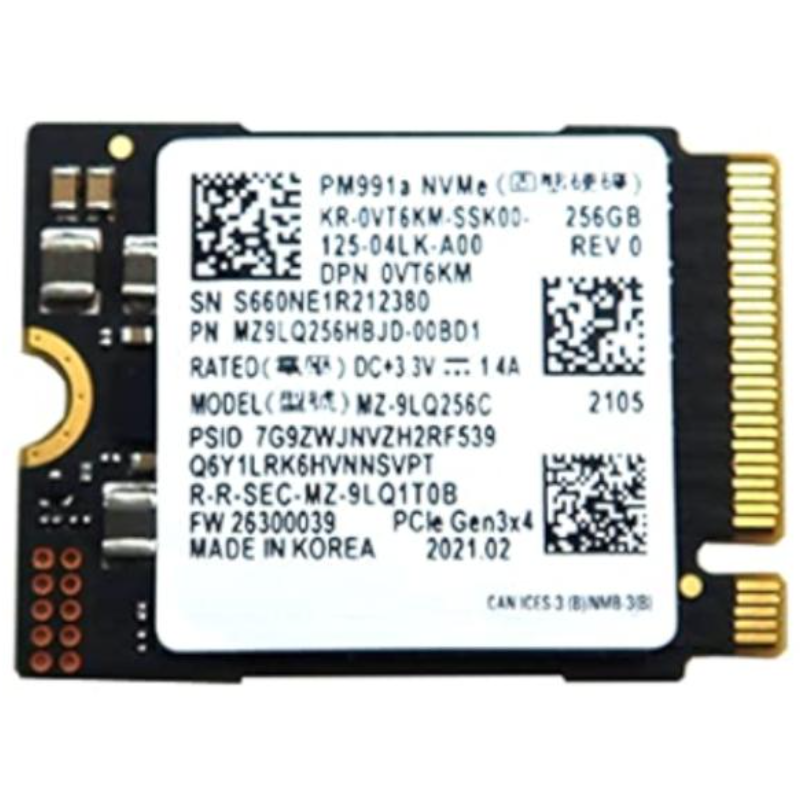 SSD Samsung PM991A 256 GB M.2 NVME