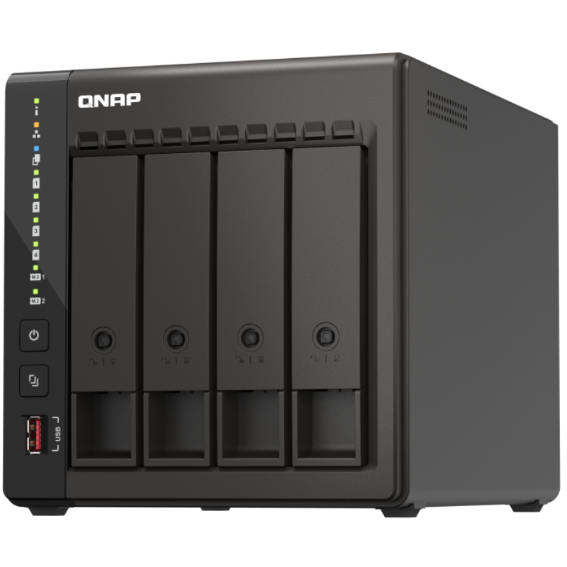 Servidor NAS QNAP TS-453E 4 Bahías Torre 8 GB RAM 2.5G