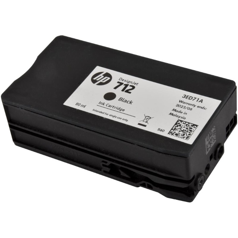 Tinta HP 712 Cartucho Negro 80ml