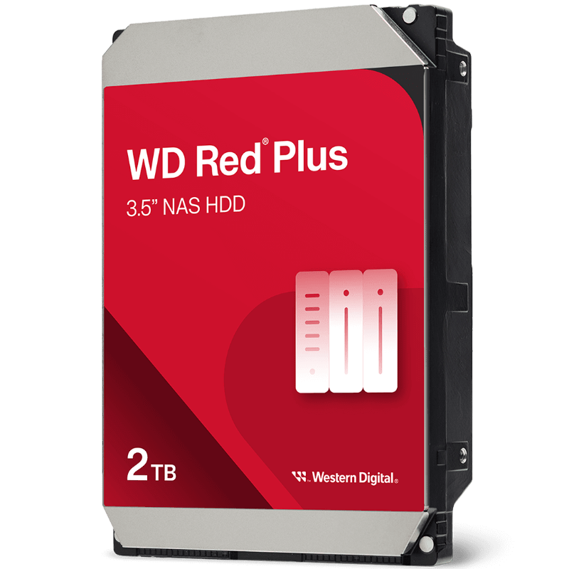 Disco Duro Western Digital Red Plus WD20EFPX 2 TB NAS 3.5″ 5400rpm SATA