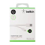 Cable Lightning Belkin Metalico para iPhone 1.2m Blanco