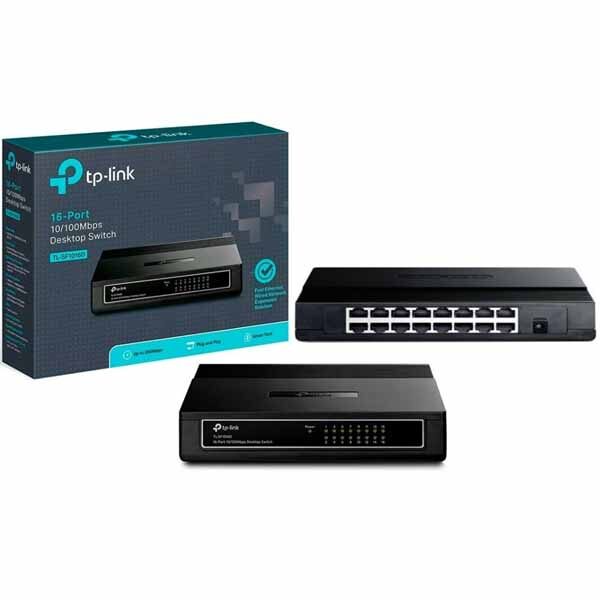 Switch TP-Link TL-SF1016D Fast Ethernet 16 Puertos