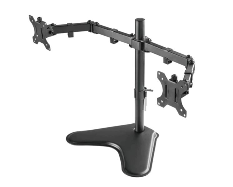 Soporte de Escritorio para 2 Monitores o TV hasta 32" Unno Tekno