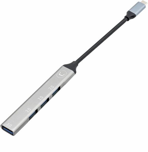 Hub USB-C Unno Tekno 4 Puertos
