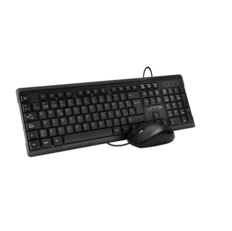 Combo Teclado y Mouse Unno Tekno Klass Español Negro