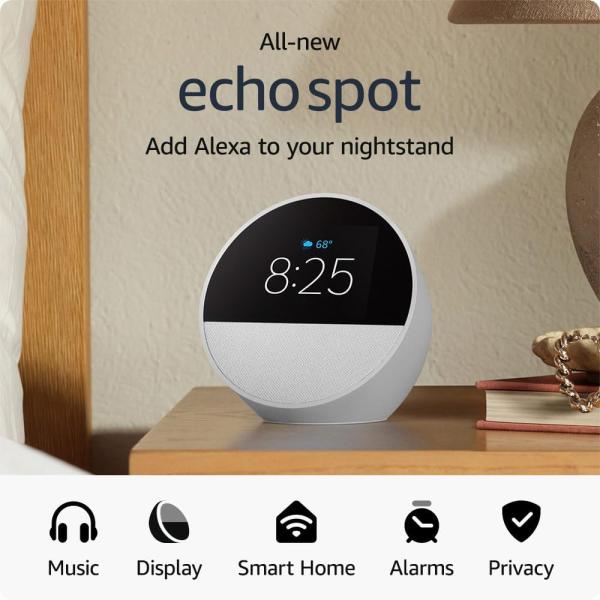 Parlante con Asistente Amazon Echo Spot Alexa