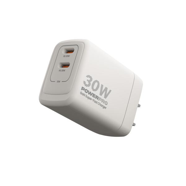 Cargador de Pared Unno PowerPro USB-C 30 W GaN