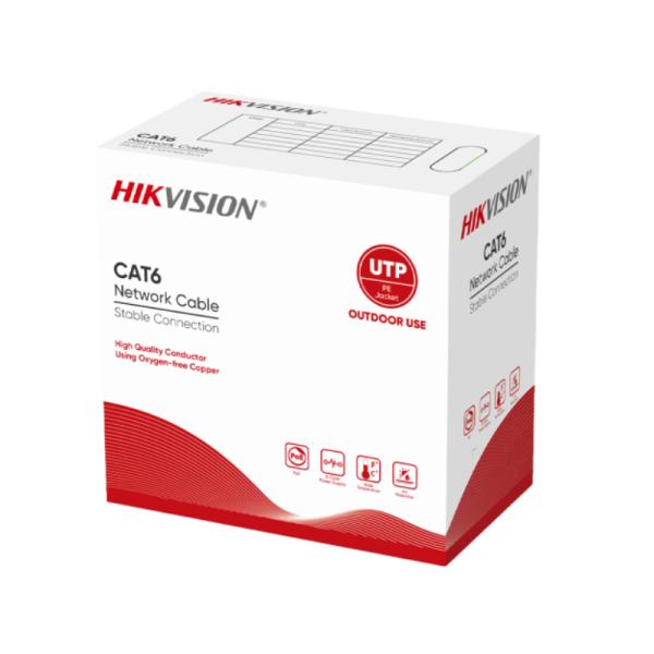 Cable de Red Hikvision DS-1LN6OUSPE(O-STD) Cat6 UTP Exterior 305m