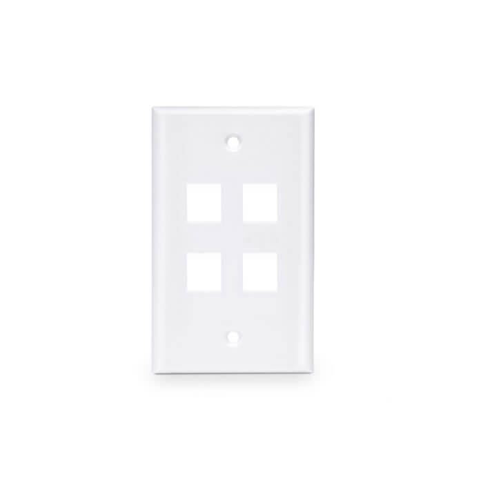 Conector RJ45 CBL AFP-01W-4 Placa 4 Puertos Blanco