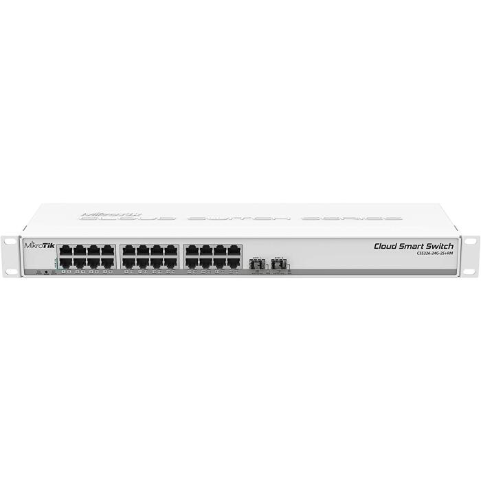 Switch MikroTik CSS326-24G-2S+RM 24 Puertos Gigabit Smart 2 SFP+