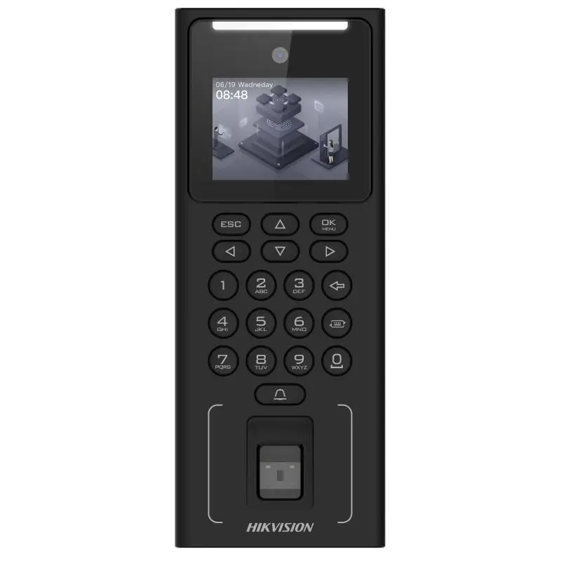 Reloj Biométrico Hikvision DS-K1T321EFWX Huella+rostro 500 Rostros WiFi