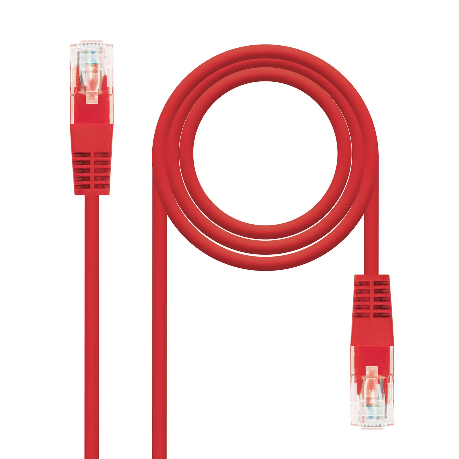 Patch Cord UTP, Cat6, 3 pies (90cm) color rojo