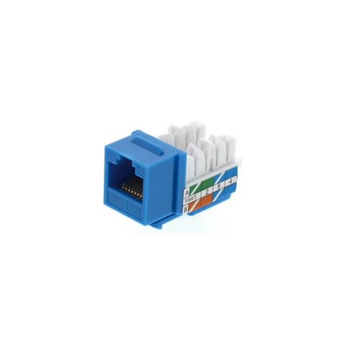 Conector RJ45 Cablix MKE-01B Jack Cat5e UTP 110 IDC 90° Azul
