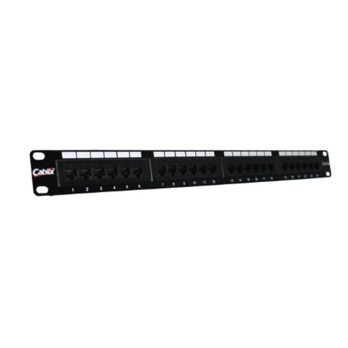 Patch Panel CBL MPE-10K Cat5e 24 Puertos UTP 110 IDC Rack