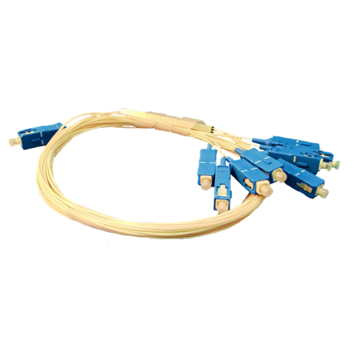 Splitter Divisor Óptico 1*8 modo único SC conector/UPC. Cablix.