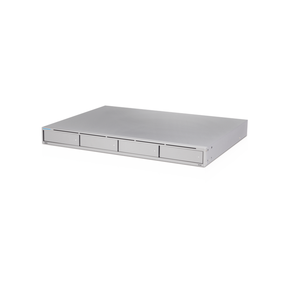 NVR Ubiquiti UniFi Protect de 4 Bahías con RAID y Uplink 10G SFP+. Ndaa