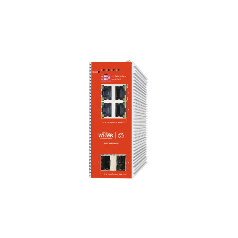 Switch Wi-Tek WI-PCMS306GF-I V2 4 Puertos Gigabit POE++ 180 W 2 SFP