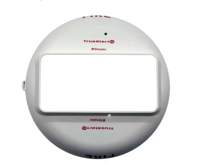 Cubierta para luz estroboscópica, montaje de cielo, color blanco, letras rojas. Simplex