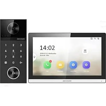 Kit Videoportero IP 4 MP con Tarjeta, PIN y Estación Interior – Hikvision