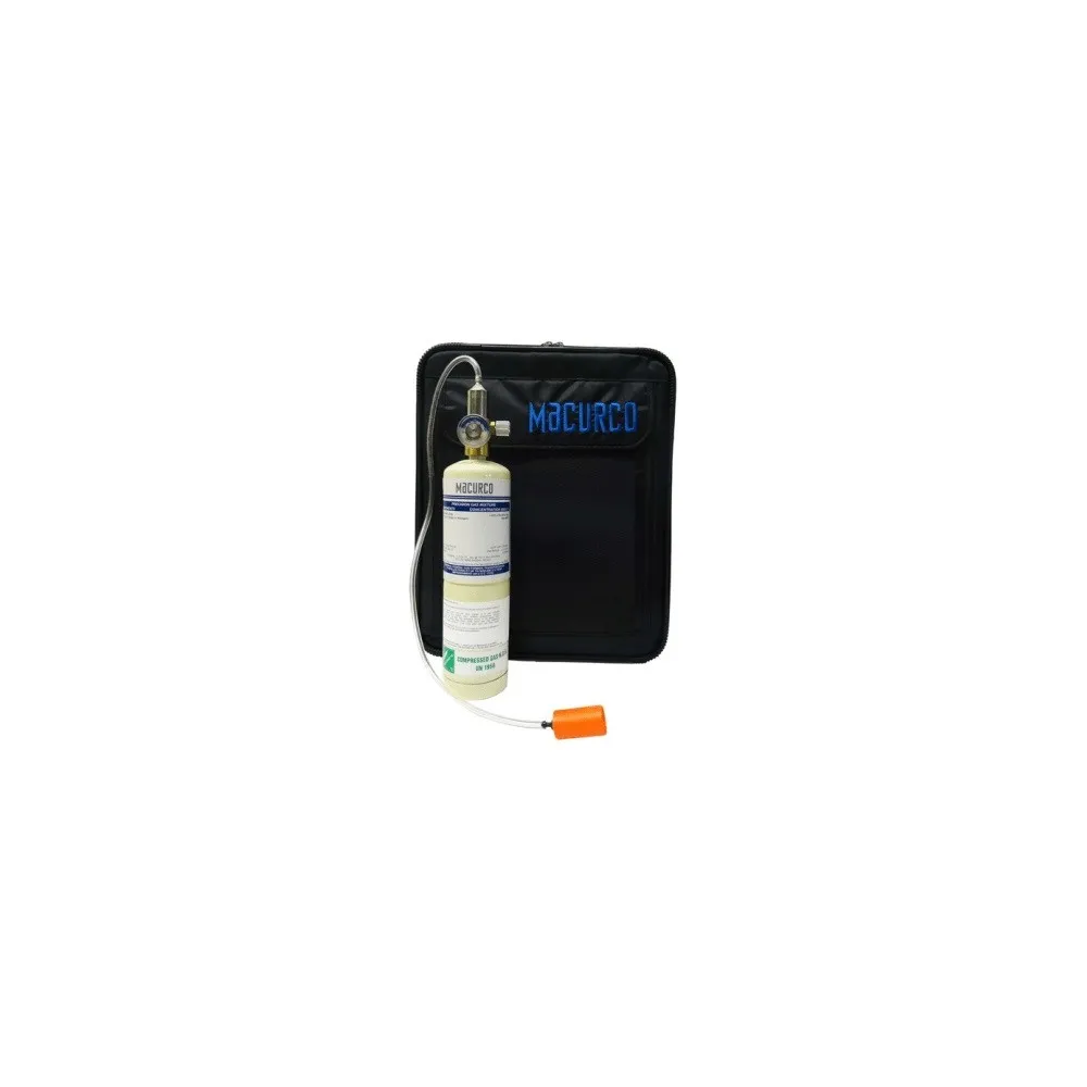 Kit de Calibración, Estuche  de transporte con Calibbrador de sensoees de Oxígeno al 20.9% Vol en balance de Nitrógeno N2, suminsitrado en cilindro de 105L. Con Regulador de 0.5 LPM, Tubería de Teflón y herramienta de Varitas magnéticas.