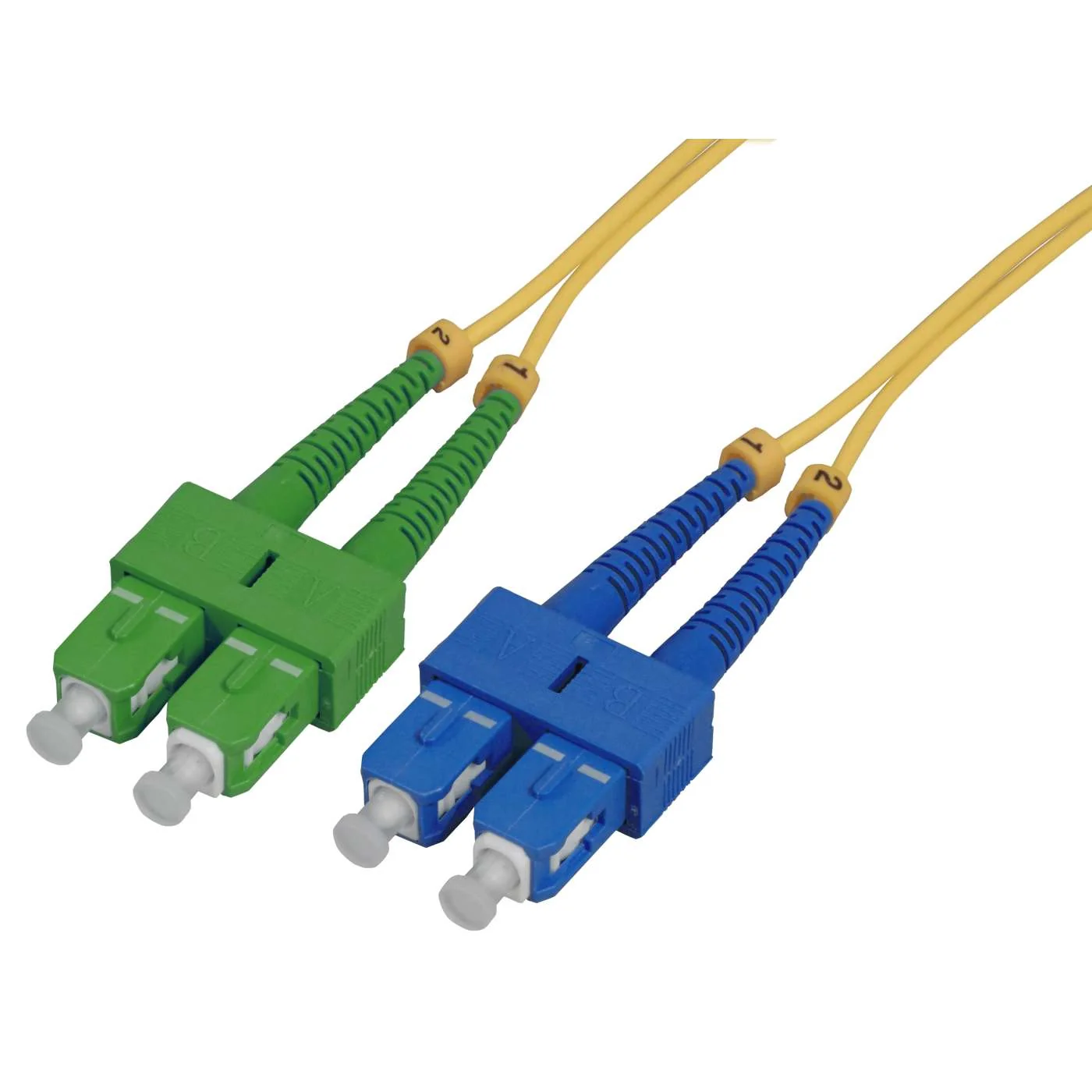 Patch Cord Óptico 09/125 SC/APC-SC/UPC Duplex 2.5M/2,0mm. Cablix