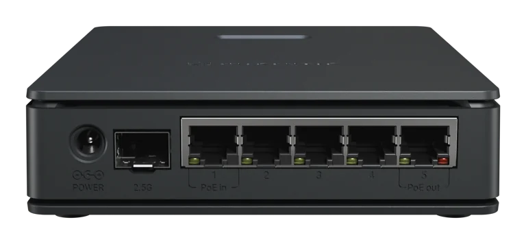 Router MikroTik hAP ax S, Wi-Fi 6, doble banda, 5 puertos Gigabit Ethernet y un SFP de 2,5 G.