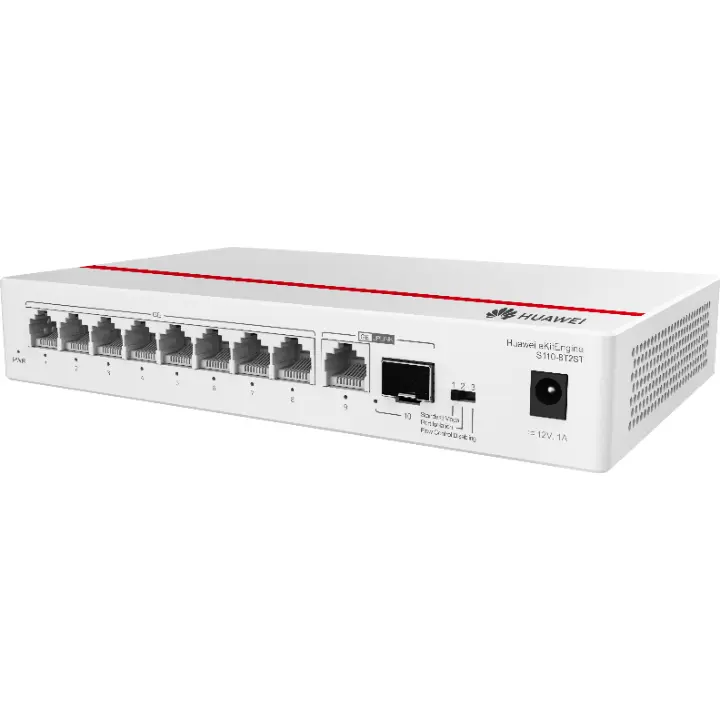 Switch Huawei de 8 puertos Gigabit con SFP y puerto adicional