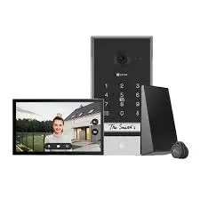 Videoportero Ezviz Inalámbrico con Monitor, Frente de Calle Impermeable y Panel Solar