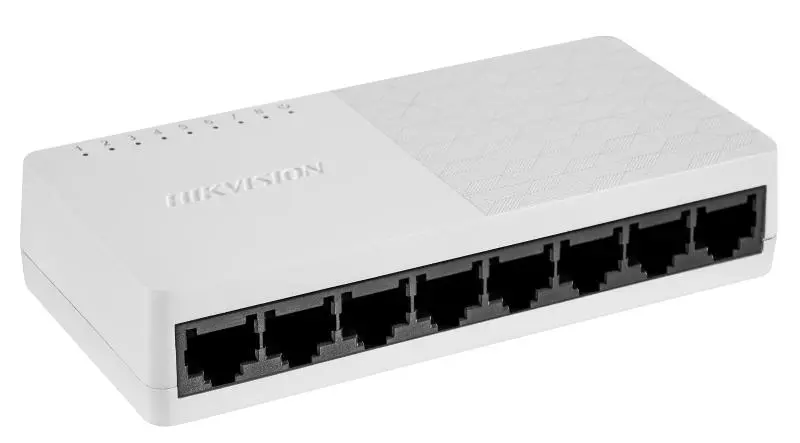 Switches 8 puertos, 10/100 Mbps, no PoE.