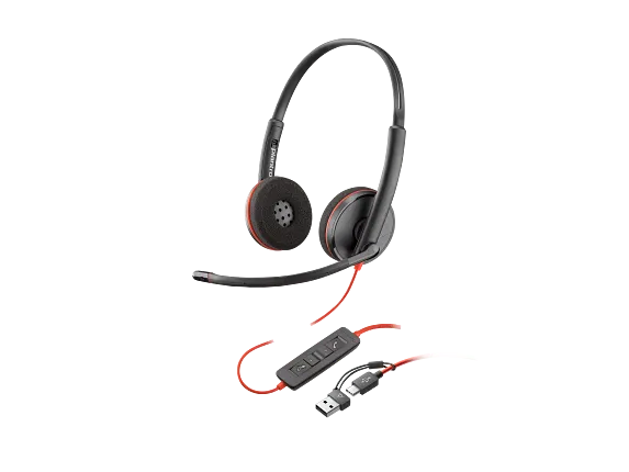 Audífonos Plantronics C3220 USB-A/USB-C Binaural