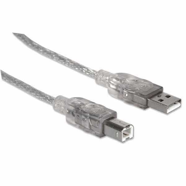 CABLE USB MANHATTAN PARA IMPRESORA  6" (1.8m) #333405