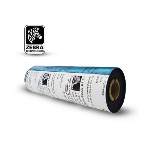 RIBBON ZEBRA NEGRO WAX 110mmX74M#5319GS11007