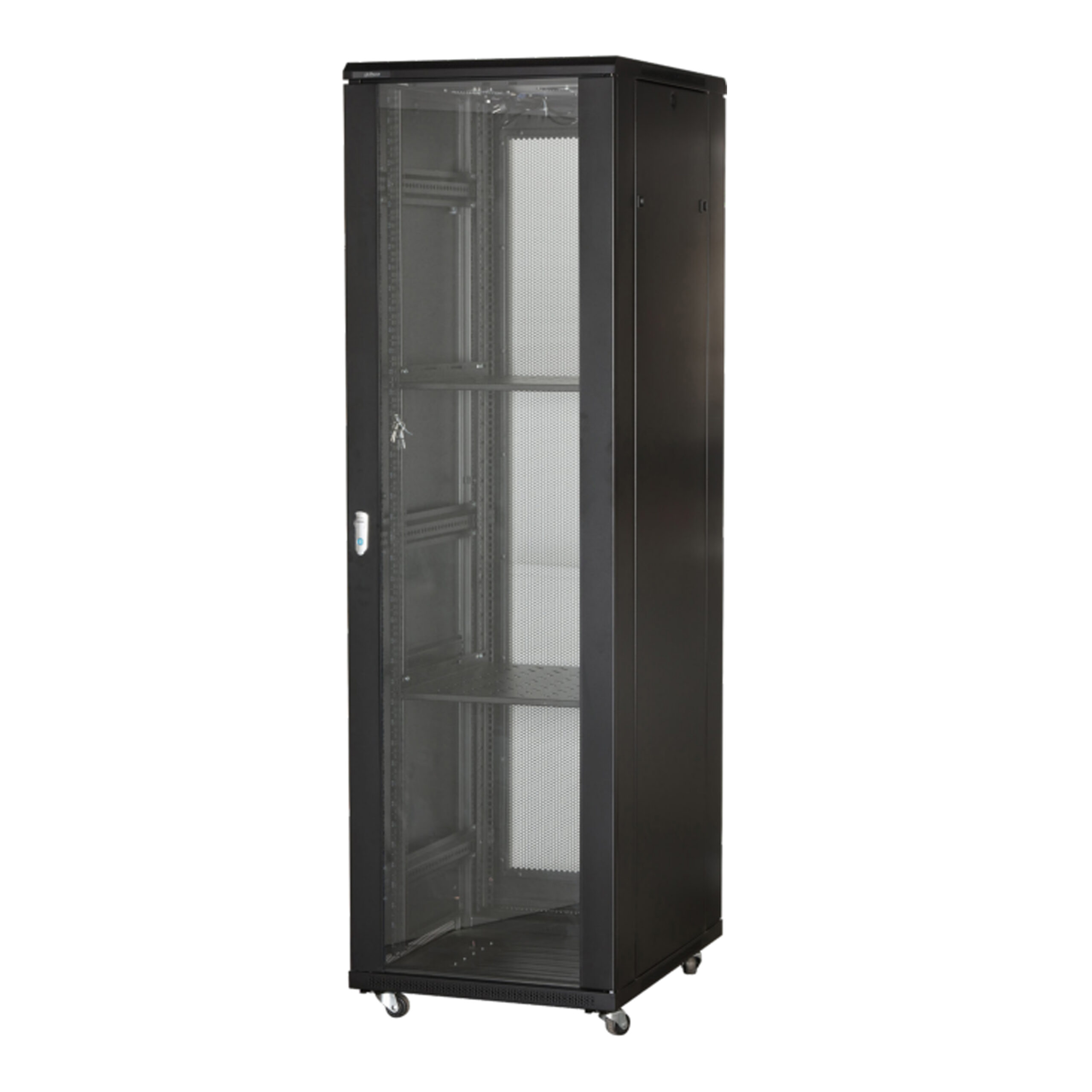 GABINETE 42U DAHUA RACK ESTANDAR 19″ PROFUNDIDAD 800MM ANCHO 600MM SOPORTA 300KG  DH-PFC200D-42U8D