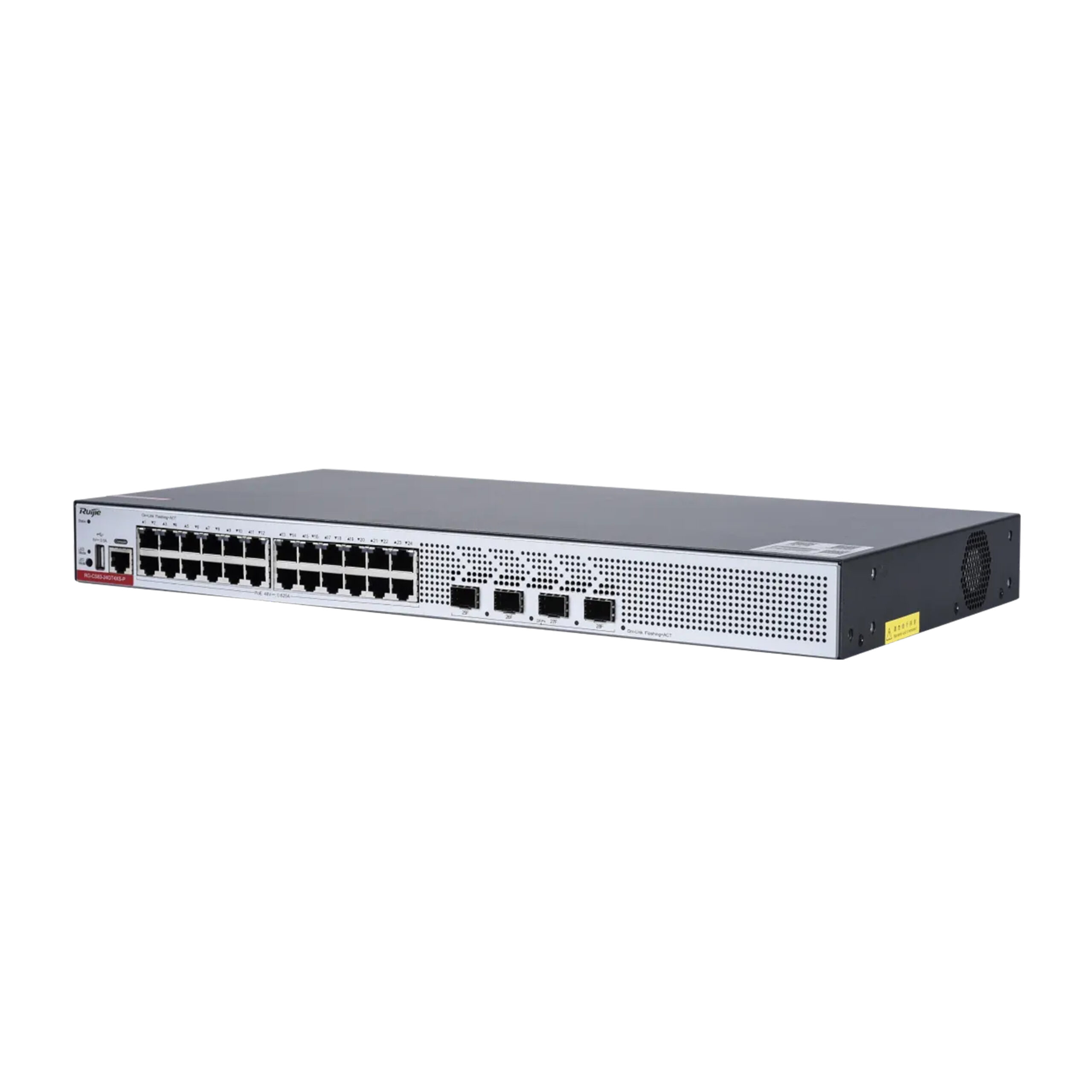 SWITCH CAPA 3 RUIJIE 24 RJ45 GIGA POE 405W 4 SFP+ VLAN DHCP-SERVER RG-CS83-24GT4XS-P