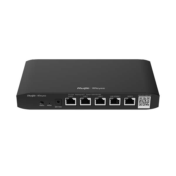 ROUTER RUIJIE-REYEE HASTA 2 WAN 5PUERTOS 10/100/1000 100 USUARIOS 600MBPS  RG-EG105G-V2-V3