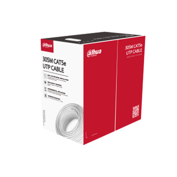 CABLE UTP DAHUA CAT 5E BLANCO 100% COBRE DIAMENTRO 0.45 MM 305M PFM920I-5EUN