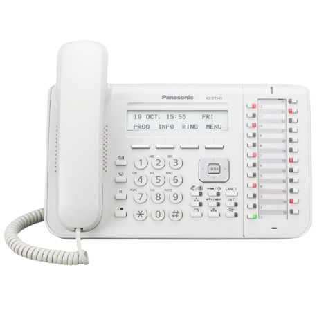 Teléfono Digital  Panasonic con DSS 24 botones programables (Blanco) PANASONIC