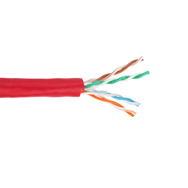 CABLE UTP TEKLINK CAT6 – INTERIOR 550 MHZ 23 AWG – 305M 100% COBRE – UL & ETL – ROJO
