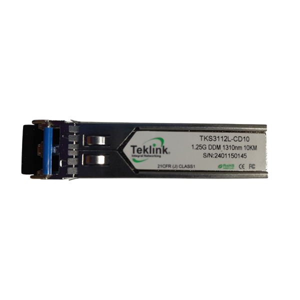 TRANSCEPTOR FIBRA SFP 1.25G DUAL FIBER 1310NM 10KMS SM/LC COMPATIBLE CISCO [MINI GBIC]TEKLINK