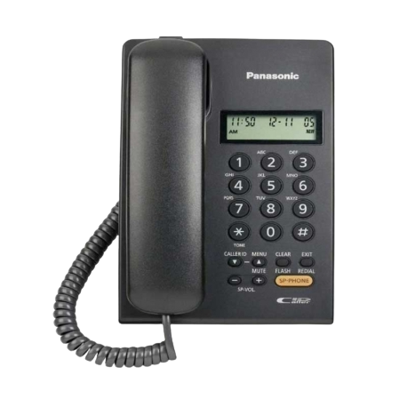 TELÉFONO PANASONIC PROPIETARIO  CON PANTALLA Y ALTA VOZ KX-T7705X NEGRO