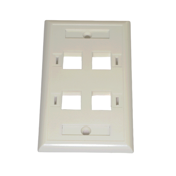 PLACA CON ID 4P BLANCA TEKLINK FPIMTL-004-WH