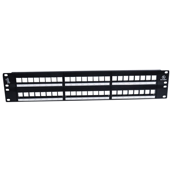 PATCH PANEL MODULAR 48 PUERTOS UL  PARA RACK (PARA CONFIGURAR) 2U TEKLINK