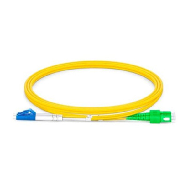PATCH CORD DE FIBRA SC/APC-LC/UPC  MONOMODO DUPLEX 3MTS LSZH JACKET 3.0MM 9/125