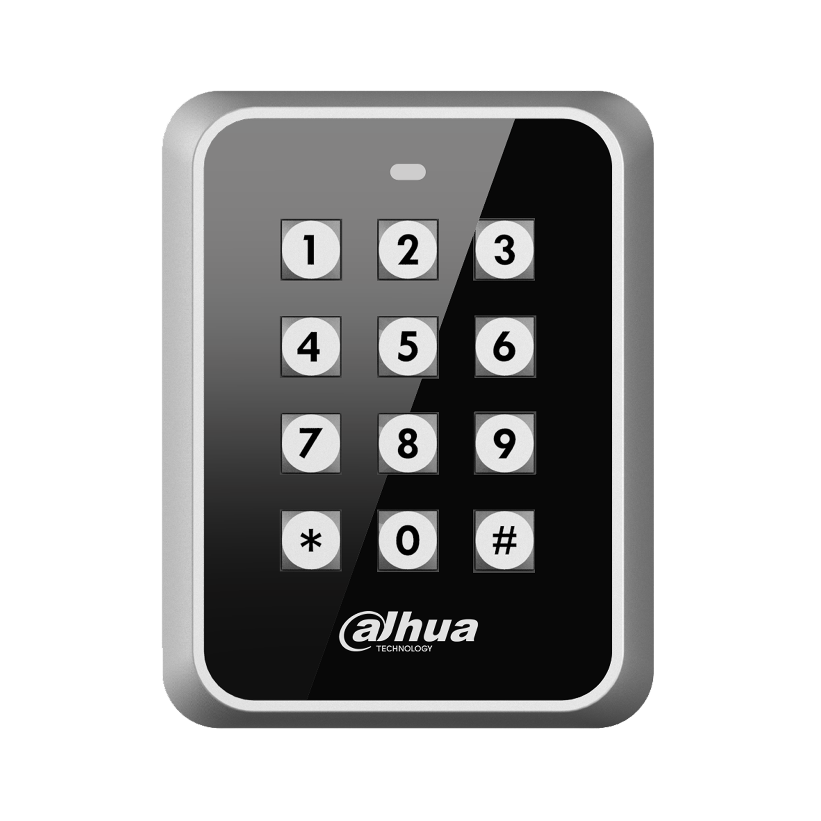 LECTOR RFID DAHUA IK08 METAL LUZ FONDO AZUL PARA CONTROL DE ACCESO ASR1101M-D V1