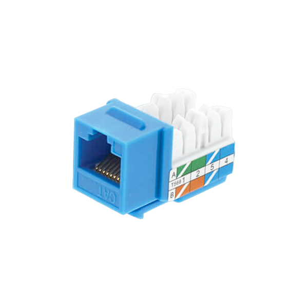 JACK UTP CAT6 – UL – AZUL TEKLINK – 90 GRADOS KEYMTL-6UL-BL