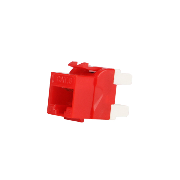 JACK CAT UTP 6A ROJO 180 GRADOS TEKLINK UL KEYMTL6A180RD